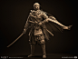 Ghost of Tsushima - Jin Ghost Armor, Emre Ekmekci : Ghost Armor high poly model was a teamwork between me and Eunhye Lee. I modeled the mask, cape, armor and headband as well as pouches and rank1 vest with the coins. Pants, shirt, scarf, belts and ropes w