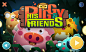 game design Interface interactive flat cartoon children pig animal UI