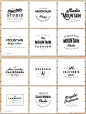 %name 复古徽标&Logo设计模板 Vintage Badges and Logos Bundle V01