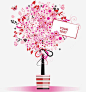 爱情树请柬矢量图 页面网页 平面电商 创意素材