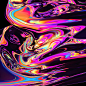 3D abstract cinema4d cloth glow octane rainbow simulation texture weird