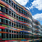 yellowred : some colourful architecture photography in Hamburg Wilhelsmburg