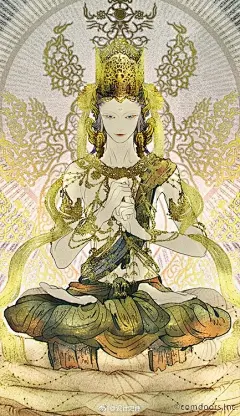 佛教题材插画艺术
日本大阪插画家  コミティア（Ayu Nakata） ​​​​