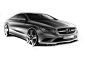 Mercedes-Benz CLA-Class Interior Design Sketch