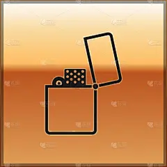 分离着色,黄金,黑色,打火机,背景,图标,一次性物品,热,铬合金,塑胶
