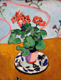 Henri Matisse, Geraniums, 1915: 