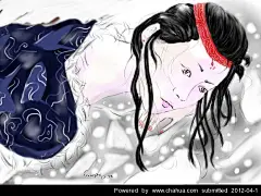 红孔雀的插画画廊展厅