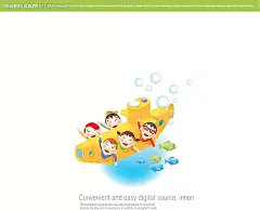 潜水的小孩子韩国矢量人物插画AI|绘画设计|角色|卡通人物|卡通人物图片|漫画人物|人物插画|人物素材|人物图片|矢量人物|矢量图|手绘人物|水彩