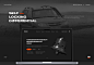 4x4 black car design landing page Offroad site Web Web Design  Website