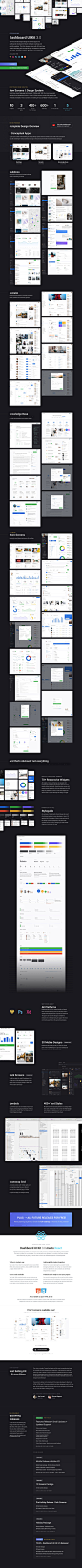 #UI设计# #网页模版# #后台模版#
全功能响应式网页后台仪表盘 Dashboard Ui Kits 3.0 套装  [Sketch,PSD,XD]