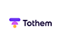 Tothem - Logo Design 2 alphabet app application balance brand branding connection consulting friendly growth identity letter t logo logo design mark platform shapes simple symbol t