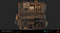 Western Pianola, Jesus Casado : Over the summer holidays I've been redoing one of my first projects I shared with the artstation community, a Bowen pianola from the Wild West. 
I've been modelling a whole series of assets that go with the main asset, work