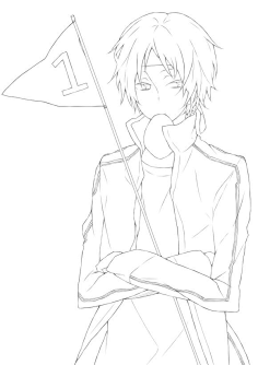 二次元 白底大图@冒险家的旅程か★丟る采集到手绘采集#线稿#漫画卡通