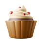 Muffin Cupcakes 3D Icon