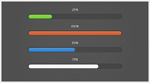 18个免费高品质PSD加载进度条素材 |...