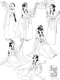 炼图术师采集到线稿&黑白