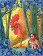 penelope girl unicorn Basilisk ILLUSTRATION 