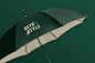 Close up on opened umbrella mockup Free Psd