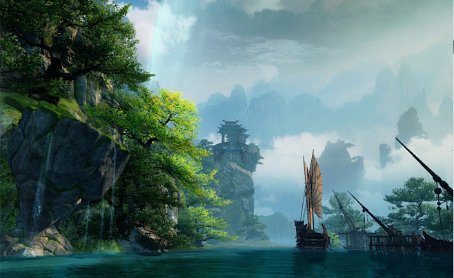 天谕山明水秀仿似人间仙境