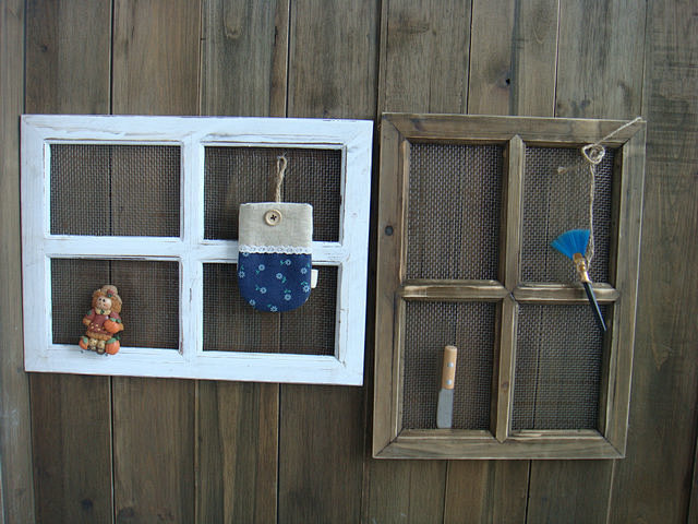 zakka 木质杂货 装饰框 做旧 壁挂...