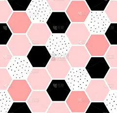 六边形,四方连续纹样,形状,几何形状,式样,酷,图像,矢量,彩色图片,复古