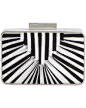 Sondra Roberts Satin Striped Minaudiere - Lyst