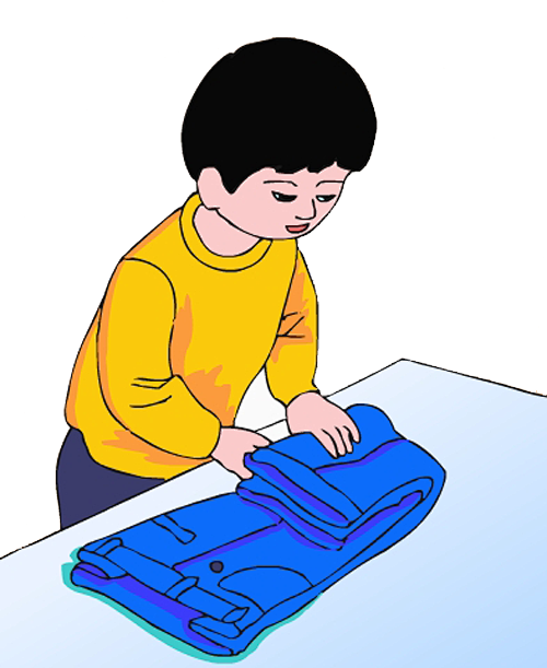 叠衣服