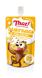 That! Dairy Snack banana - packed with the goodness of Aussie milk. In a squeezy on-the-go pouch, a perfect kids lunchbox idea