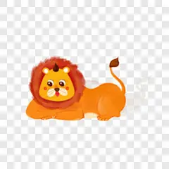 卡通动物狮子创意手绘插画卡通手绘PNG图片➤来自 PNG搜索网 pngss.com 免费免扣png素材下载！