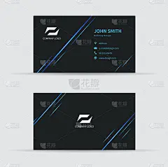 Modern business card template. Vector illustration