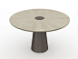 Round wooden table CORNEILLE | Table by HUGUES CHEVALIER