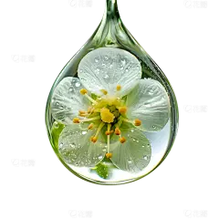 雨水实景感水滴形微缩场景元素