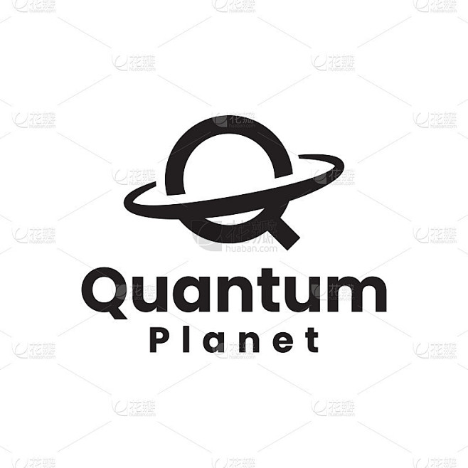 字母Q行星图标设计