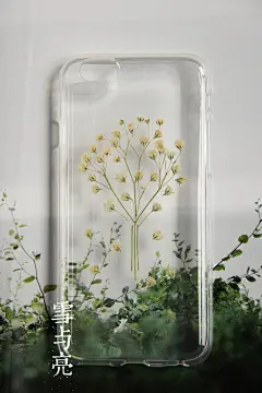 雪与亮苹果ipone6s手工干花滴胶手机壳真花押花--送你一束满天星-淘宝网