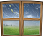 窗户外的雨高清素材 下雨 窗户 绿色 雨景 免抠png 设计图片 免费下载