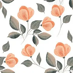 Romantic flowers. Hand drawn floral pattern. Seamless background 55.