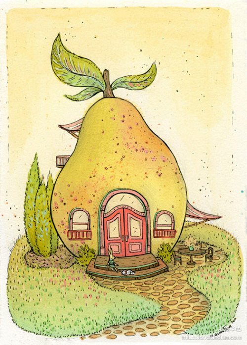 萌萌的水果房子
