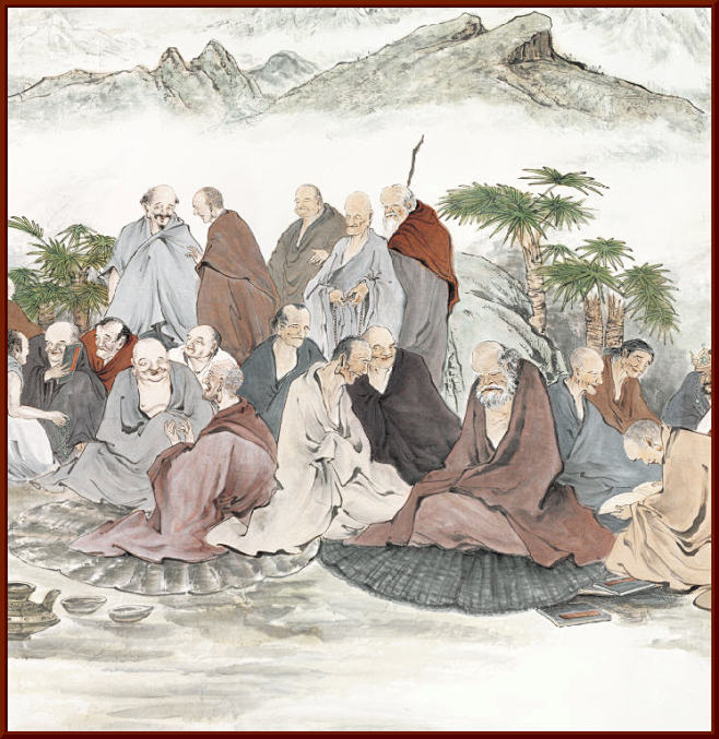 国画 人物画 佛教画像 长卷 佛像 近现...