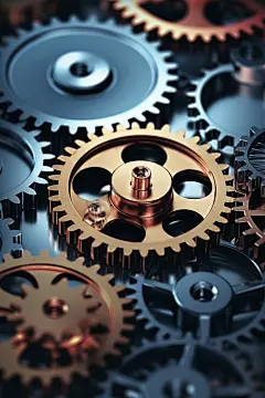 工厂工业机械齿轮摄影图片