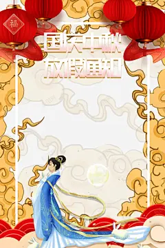 国庆中秋放假通知国潮祥云元素高清素材 平面 设计图片 页面网页 平面电商 创意素材 png素材