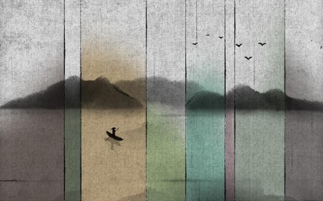 2016-10 中式壁画背景 硬包背景 ...