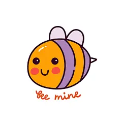 可爱卡通小蜜蜂元素