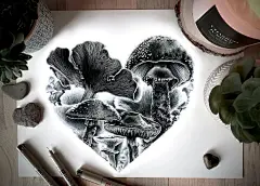 针管笔画的魅力，喜欢黑白插画的赶紧收藏