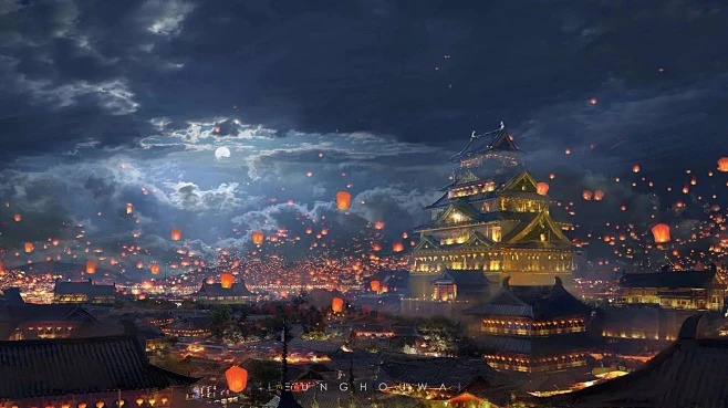 天官赐福——明灯三千-花瓣网