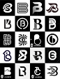 灵感采集300个字母B元素图形logo设计分享