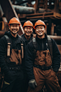户外工地建设的施工人物肖像摄影图片