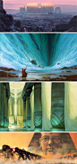 Concept art by Paul Lasaine for The Prince of Egypt.