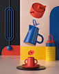 3D CGI cinema4d colors design ILLUSTRATION  materials motion octane