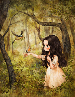 向沂是笔名采集到欧美儿童插画