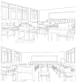 #绘画学习#  
多角度教室设计绘制素材，透视练习！ ​​​​